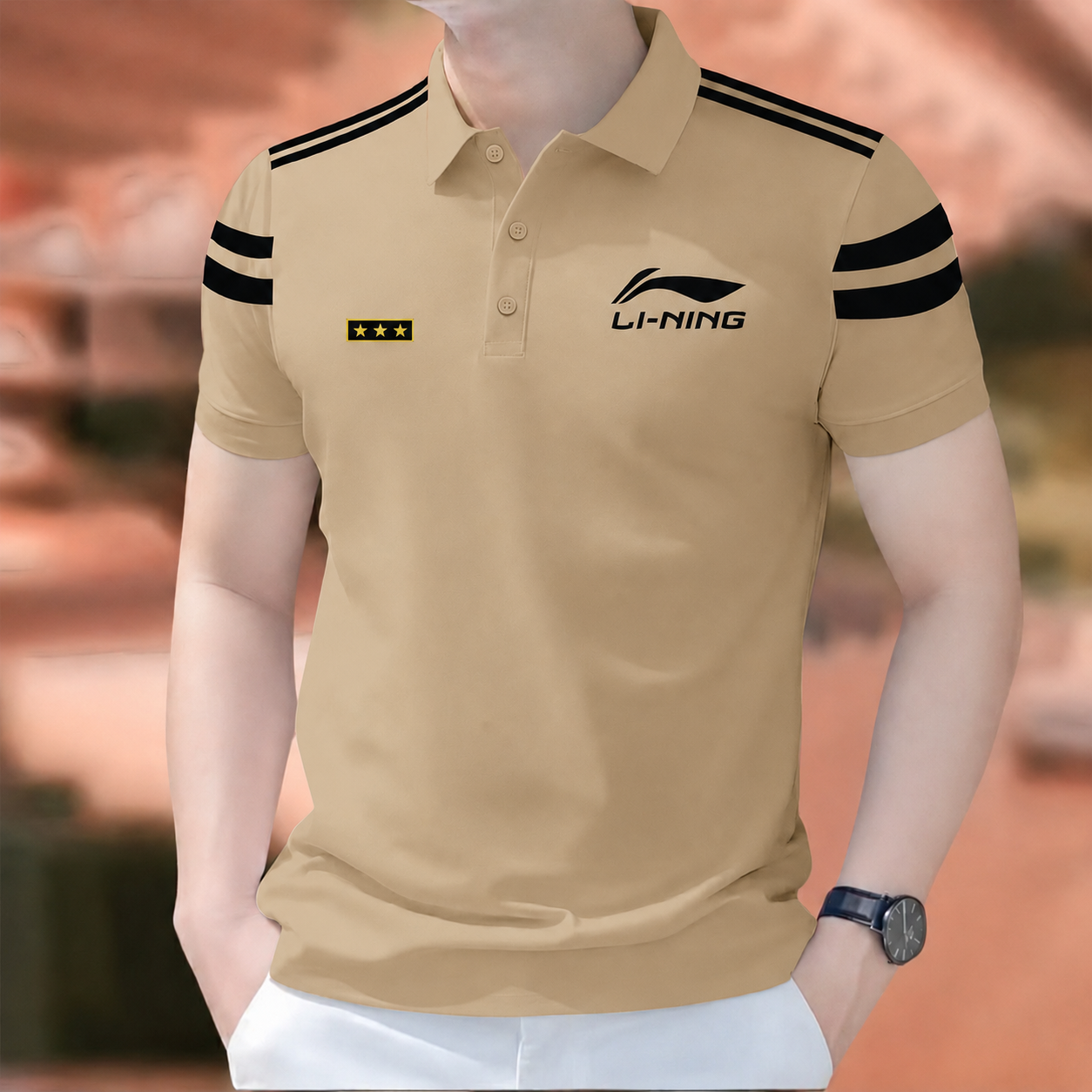 Super Premium PK Cotton Polo Shirt For Men's [ 3 Star Biscuit ]