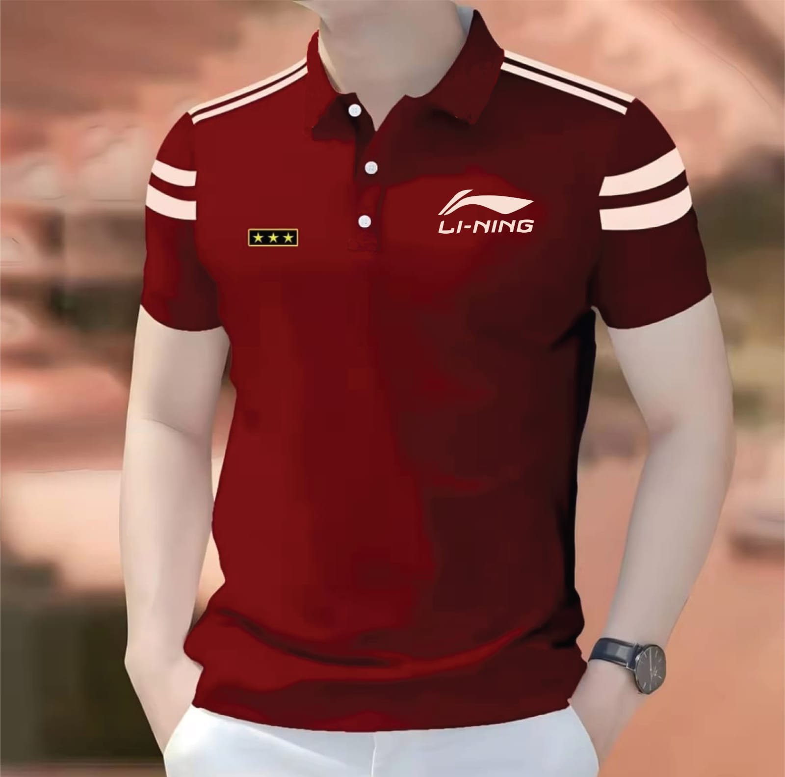 Super Premium PK Cotton Polo Shirt For Men's [ 3 Star Maroon]